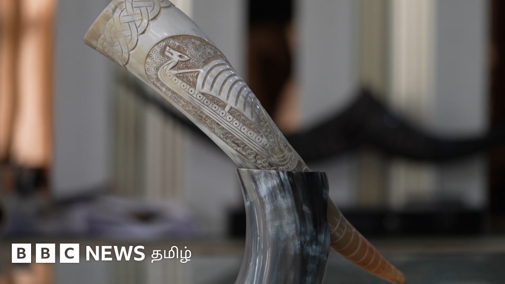 காணொளி: விலங்குகளின் கொம்புகளில் கலை வடிவம் காணும் சம்பல் கலைஞர்கள்