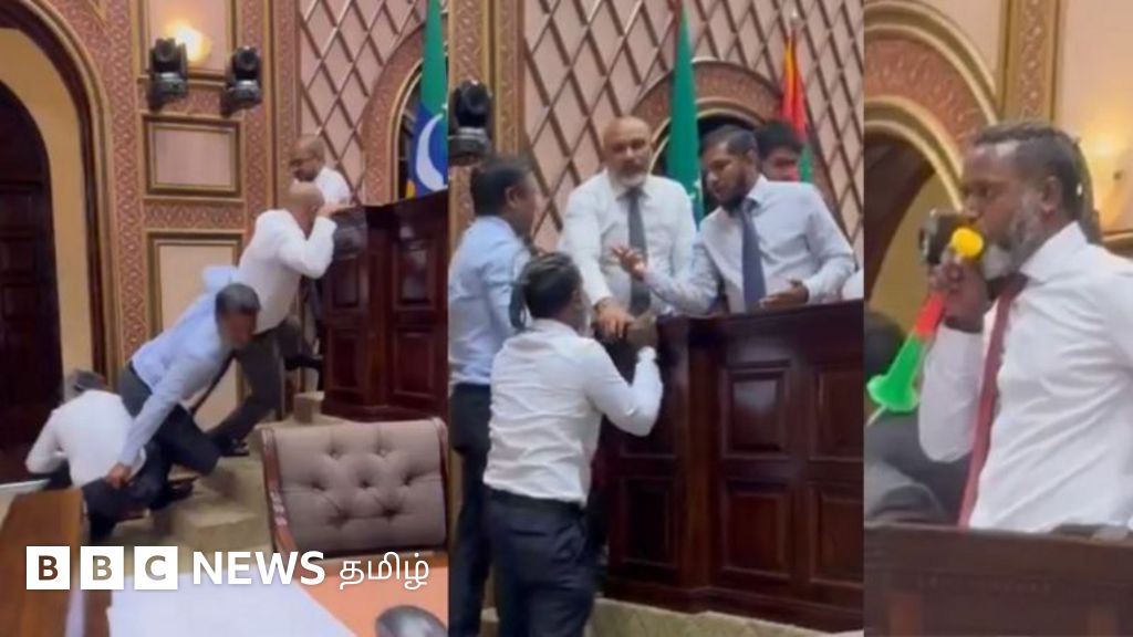 மாலத்தீவு நாடாளுமன்றத்தில் ஆளுங்கட்சி, எதிர்க்கட்சி எம்.பி.க்கள் கைகலப்பு