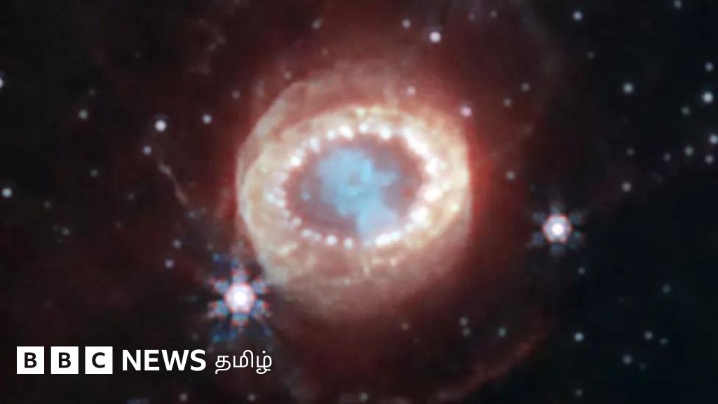ஜேம்ஸ் வெப் படம் பிடித்த சூப்பர்நோவா - 'முத்துச்சரத்தின் உள்ளே பிறை' உணர்த்துவது என்ன?