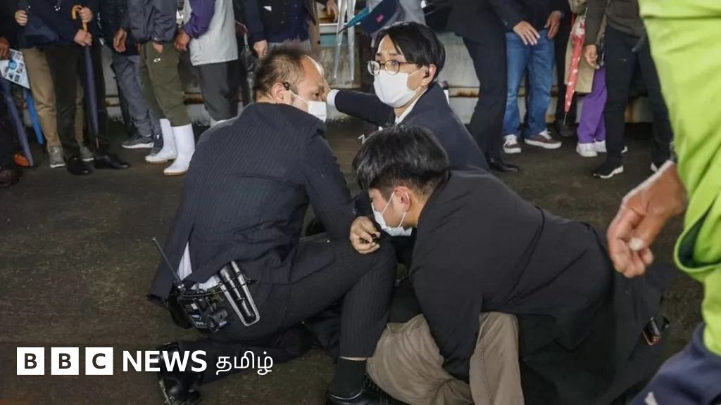 ஜப்பான் பிரதமர் மீது வெடிகுண்டு வீச்சு - உயிர் தப்பினார்