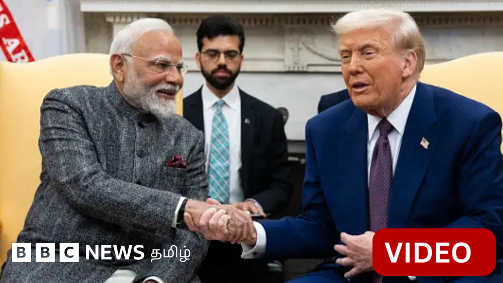 'இந்தியா அதிக வரி விதிக்கிறது' - மோதி முன்னிலையில் பேசிய டிரம்ப் 