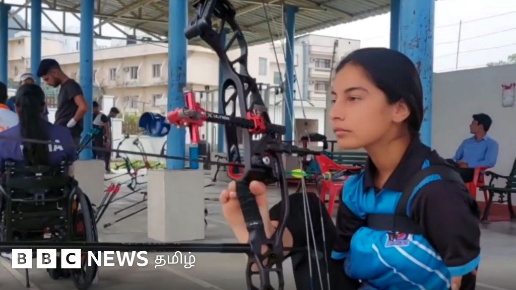 கால்களால் அம்பு எய்து பதக்கங்களை குவிக்கும் பாராலிம்பிக் வில்வித்தை வீராங்கனை