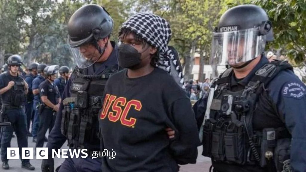 இஸ்ரேலுக்கு எதிராக அமெரிக்க மாணவர்கள் தீவிர போராட்டம், 100க்கும் மேற்பட்டோர் கைது - முழு விவரம்