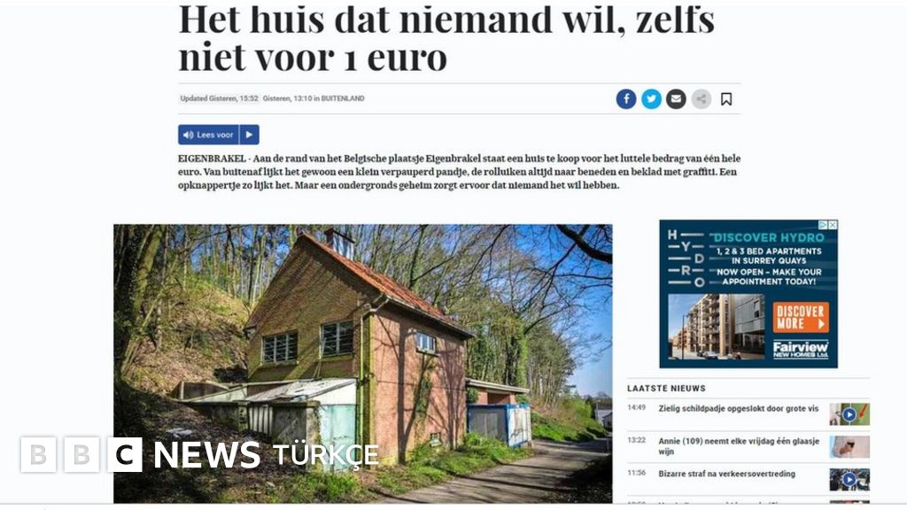 Belçika�da 1 Euro�ya bile satılamayan müstakil ev BBC News Türkçe