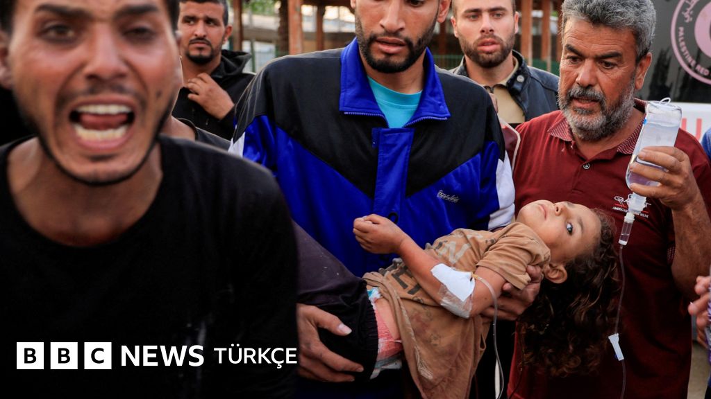 Gazze'de açlık çeken çocuklar ve İsrail saldırısı sonrası korku dolu anlar