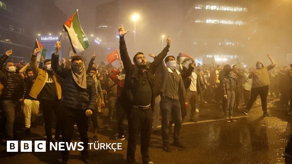 Türkiye’nin dört bir yanında İsrail karşıtı protestolar düzenlendi - BBC News Türkçe
