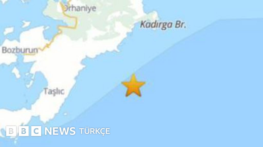 Marmaris açıklarında 5,8 büyüklüğünde deprem