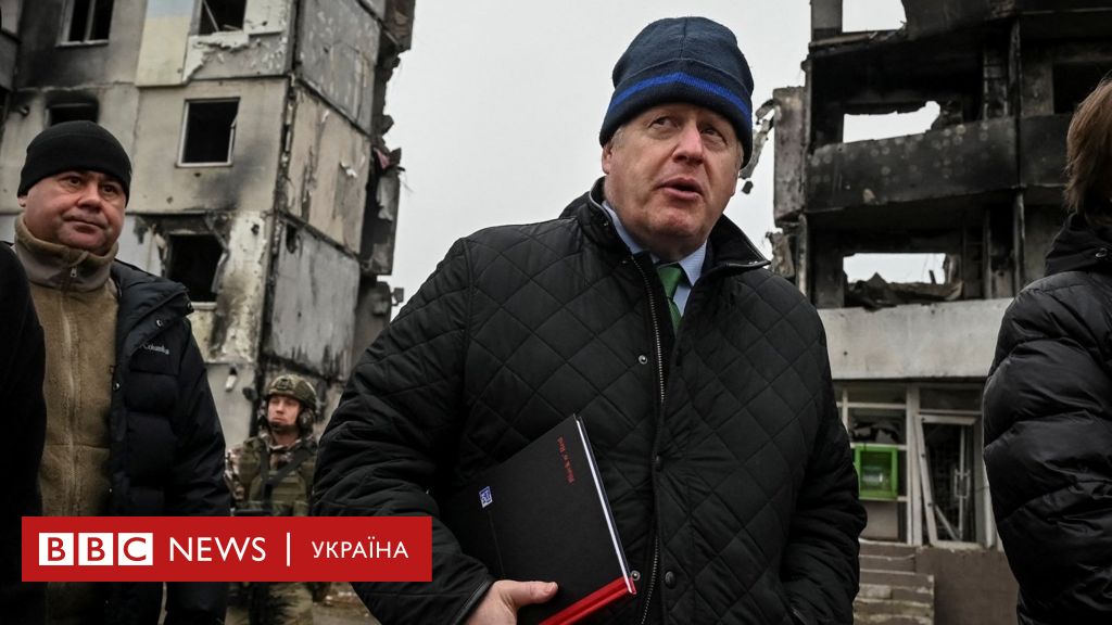 Джонсон знову приїхав до України. Відвідав Бородянку та Бучу - BBC News ...