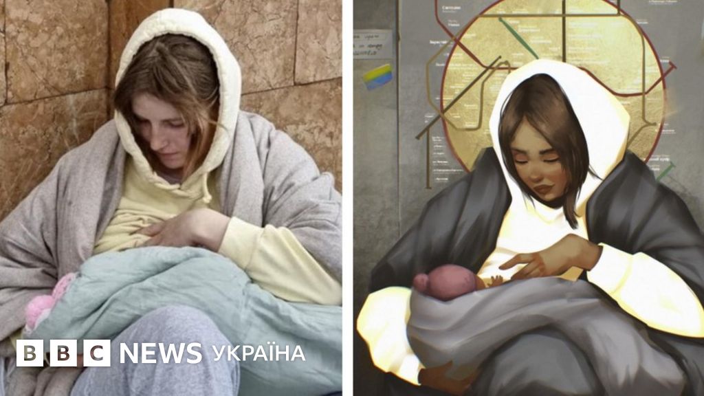 Мадонна з київського метро. Історія фото жінки з немовлям - BBC News ...