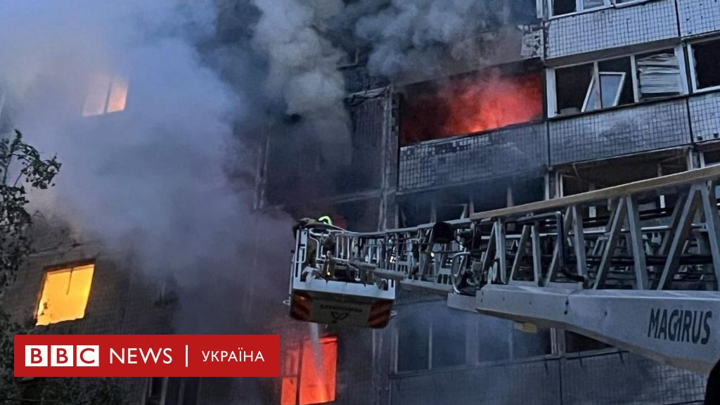 Унаслідок нічного обстрілу Києва загинуло двоє людей - BBC News Україна