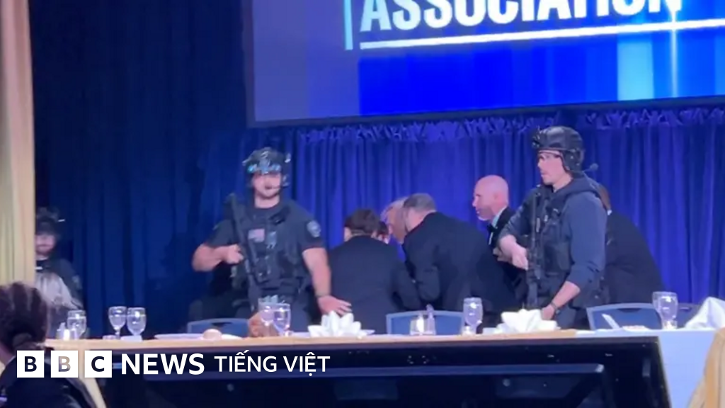 Nổ súng trong tiệc của Nhà Trắng, ông Trump được mật vụ sơ tán khẩn cấp