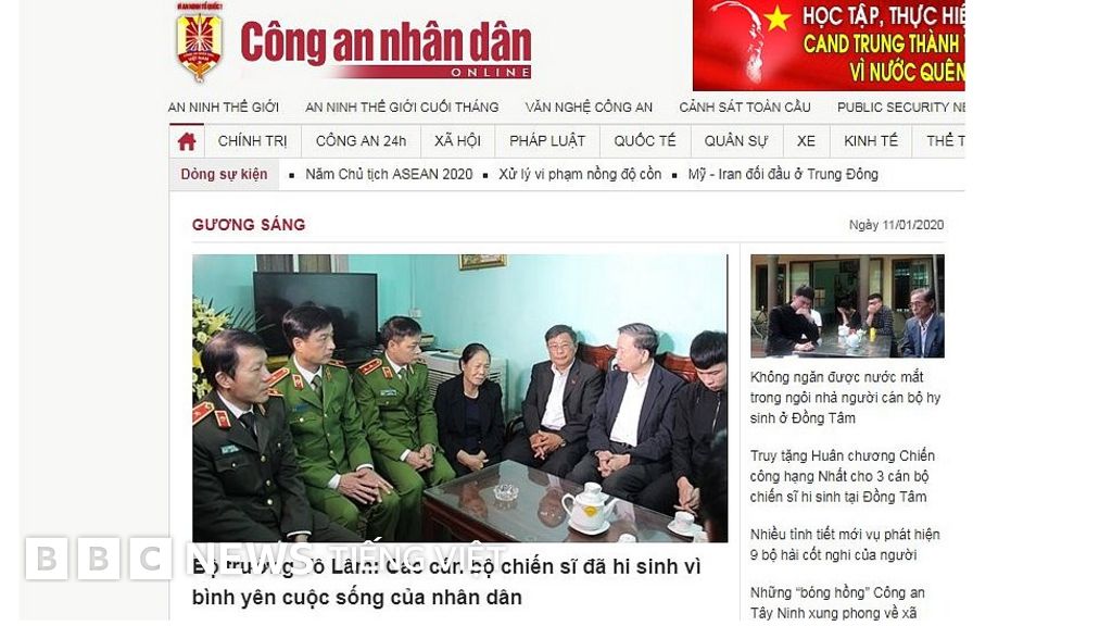 Đồng Tâm: 'Cần mở một ủy ban đặc biệt để điều tra vụ việc' - BBC News