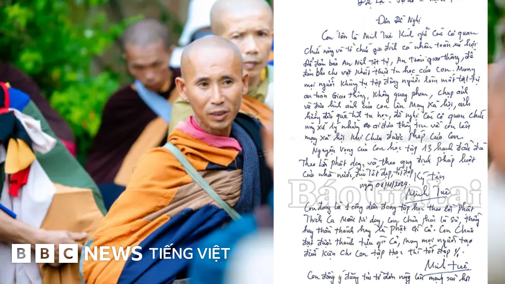 Image hình ảnh con người hình ảnh con người Chử Thị Hạnh - Lá đơn của sư Minh Tuệ': những hoài nghi về tính xác thực và pháp ...