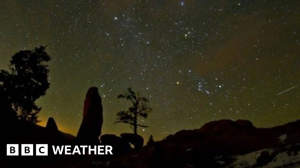 Leonids meteor shower BBC Weather