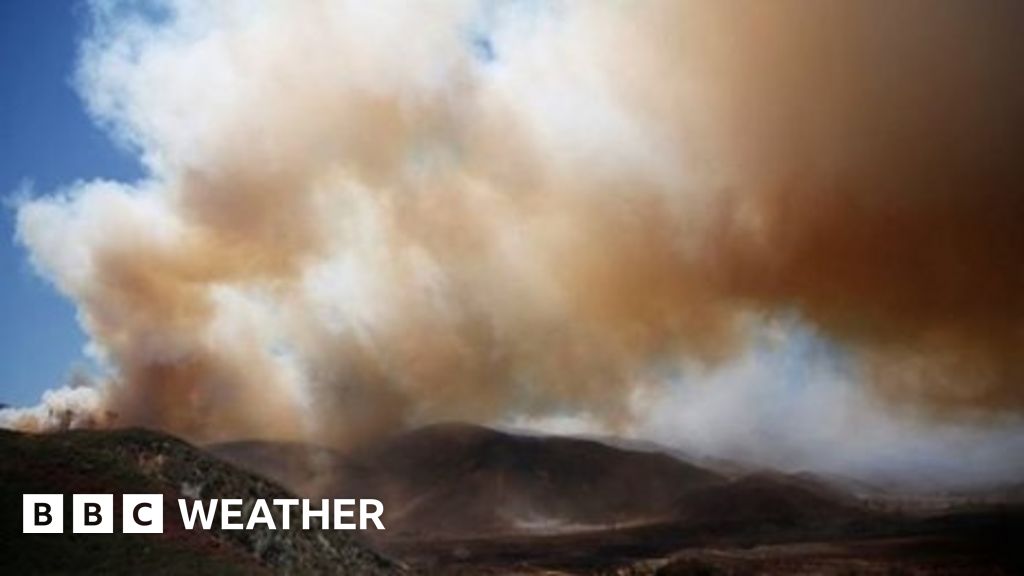 Wildfires Rage Across California - BBC Weather