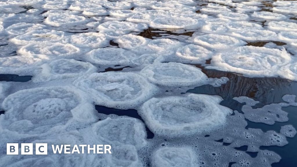 Ice pancakes and other weird icy weather formations BBC Weather