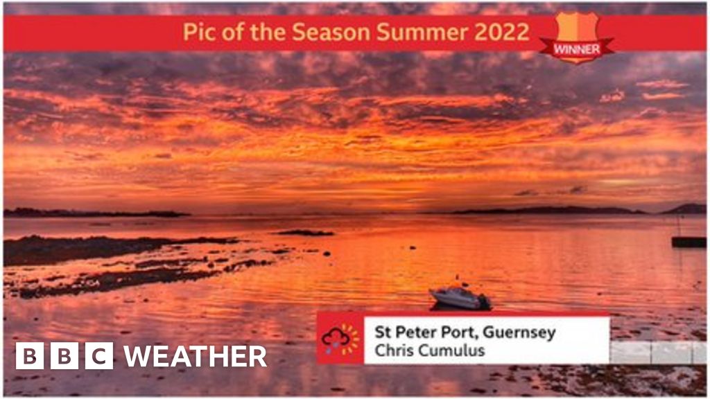 Guernsey sunrise wins Pic of the Season BBC Weather