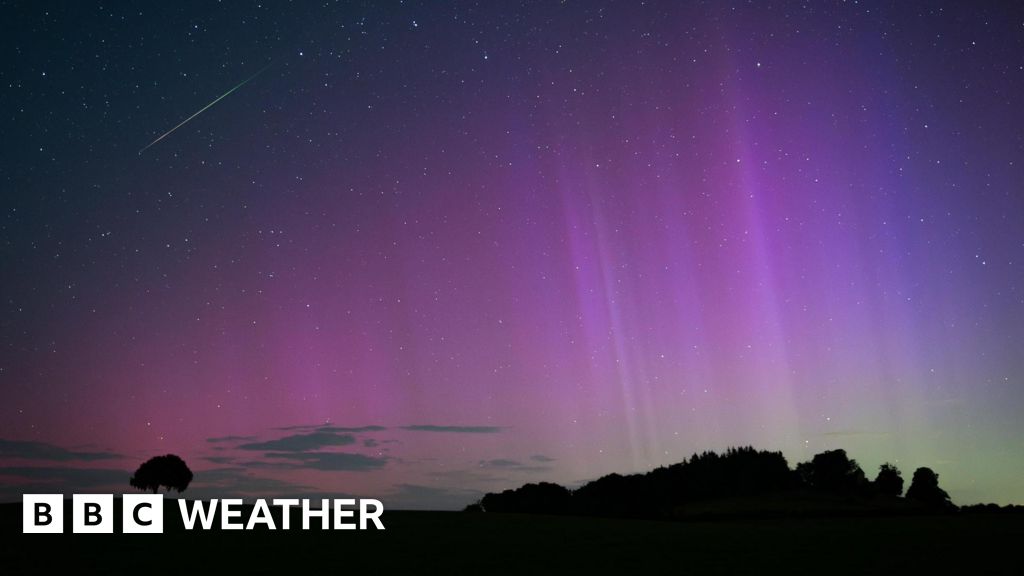 Photos capture night of Northern lights and Perseid meteor shower