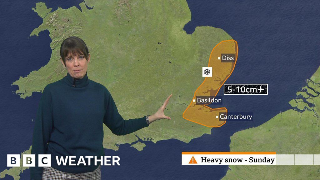 Amber Warning For Sunday Predicts Heavy Snow - BBC Weather