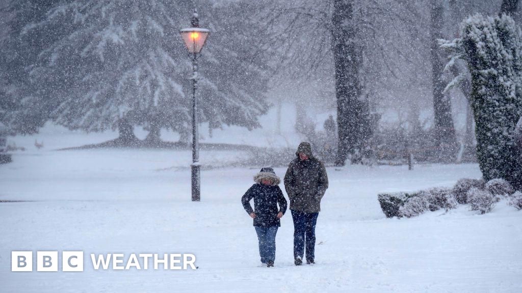 For some, it's their first snow as arctic air sweeps across the UK.