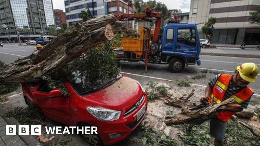 Taiwan Is Being Battered By The Second Storm To Hit The Island In Two ...