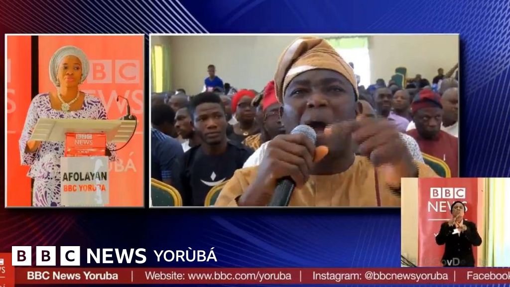 BBC Gov Debates Ìṣẹ̀lẹ̀ mánigbàgbé níbi ìfọ̀rọ̀wérọ̀ BBC Yorùbá l'Ọyọ BBC News Yorùbá