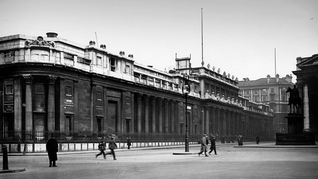The old Bank of England in 1922