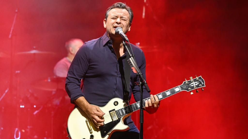 James Dean Bradford of Manic Street Preachers performs at The Warfield 