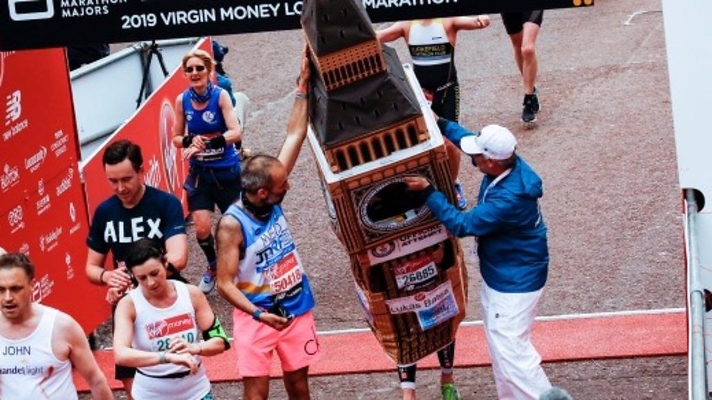 Big Ben costume at London Marathon