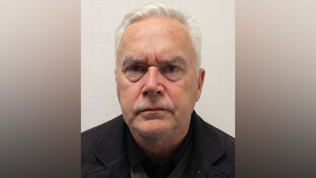 The custody photograph taken of Huw Edwards after his arrest in November