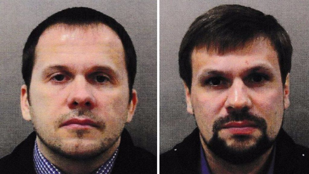 Alexander Petrov (left) and Ruslan Boshirov are not thought to be their real names