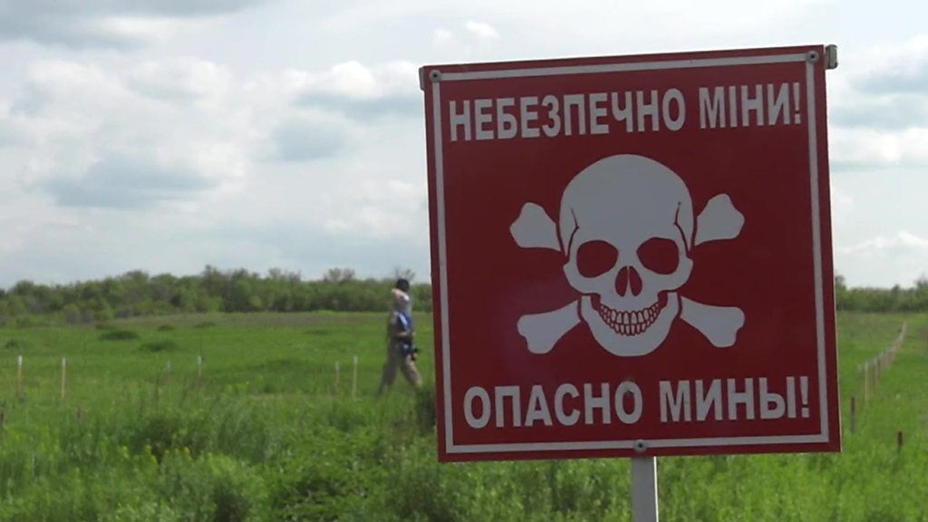 Ukraine mine field