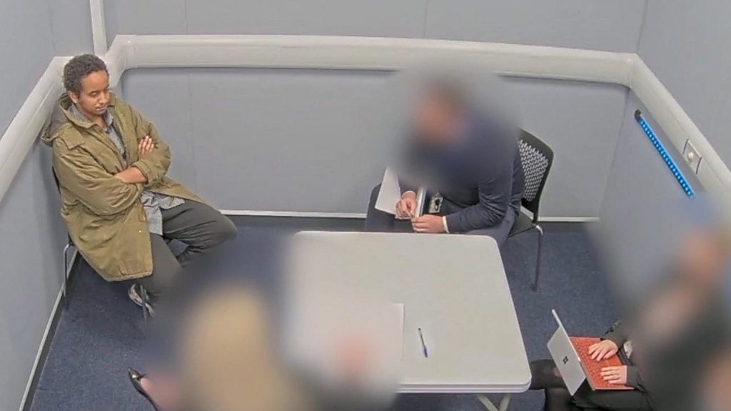 Jurors were shown footage from a police interview where suspect said 'I killed an MP'.