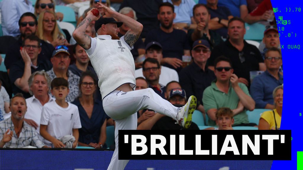 The Ashes: Ben Stokes' brilliant boundary catch ends Australia innings