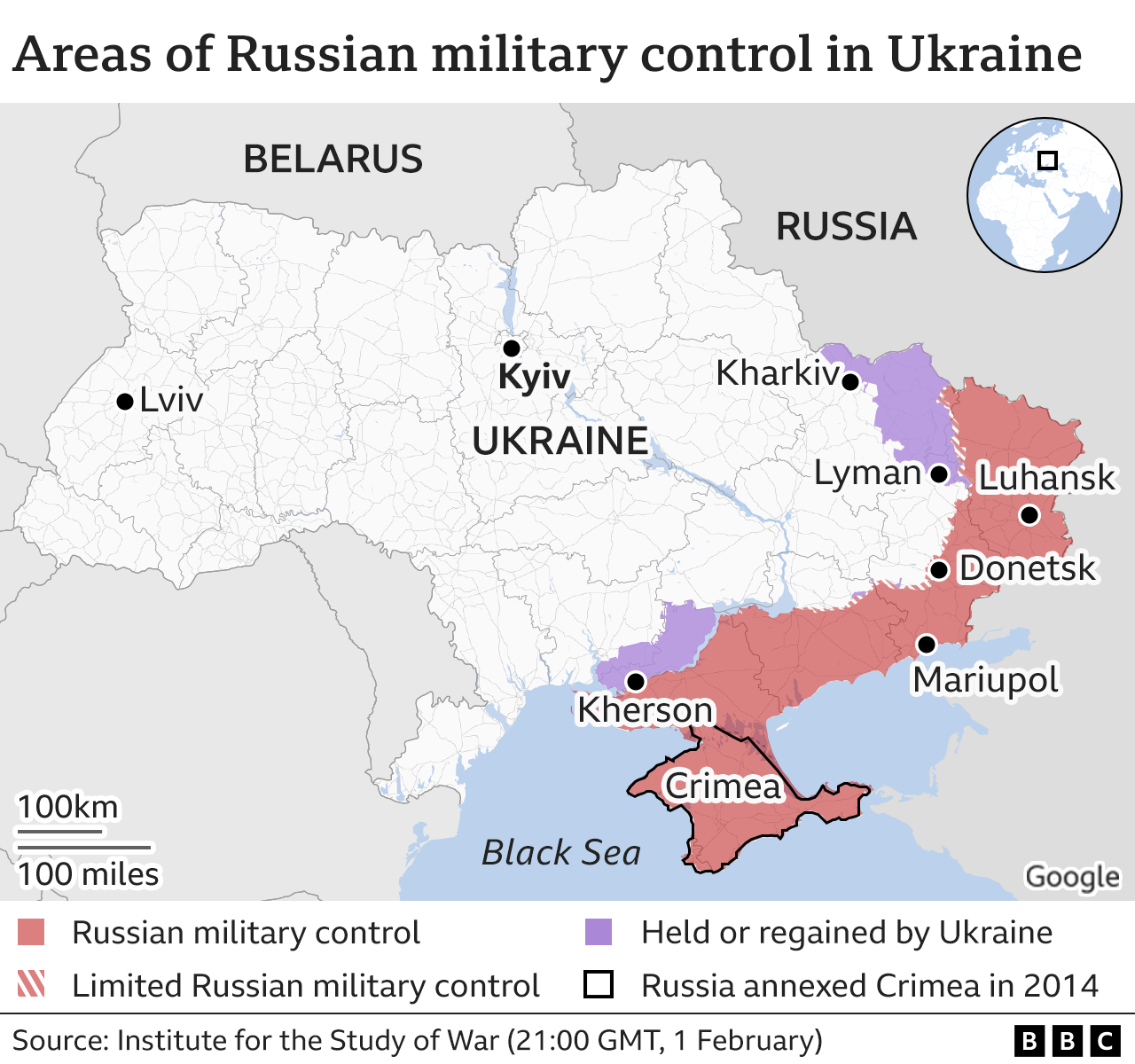 Ukraine War Russia Planning 24 February Offensive Ukrainian Defence    128503700 Ukraine Russian Control Areas Map2x Nc 