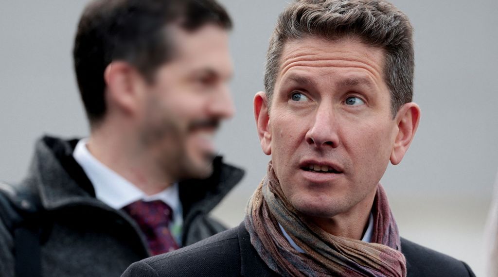 Christian Turner looks upwards. 