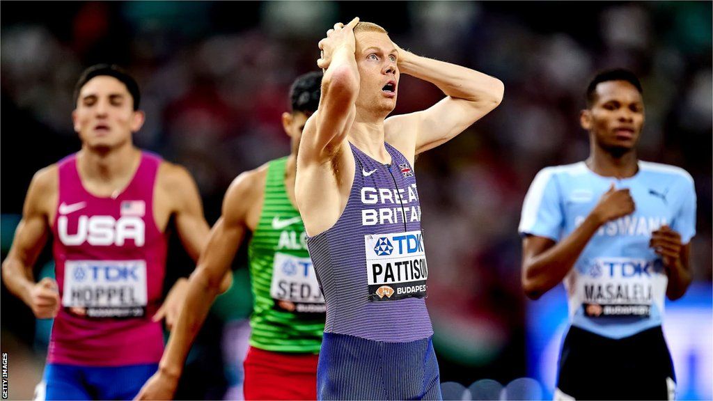 Ben Pattison reacts after winning world 800m bronze