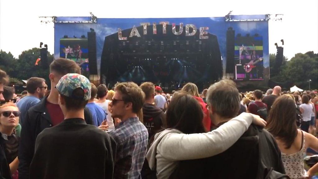 Views from Latitude Festival 2017, from back stage, to pink sheep and to the toilets.