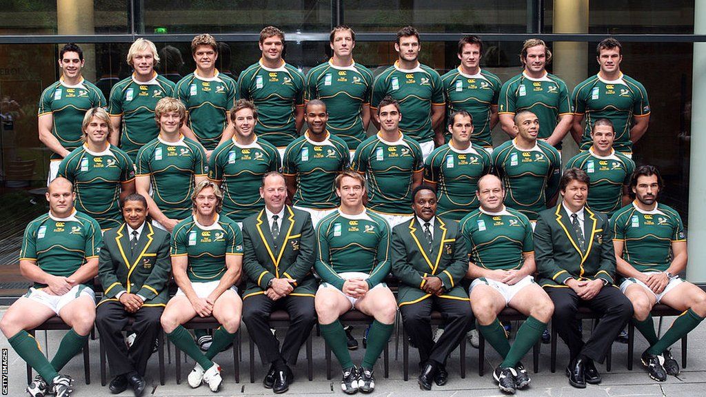 The South African team to play England in the Final Rugby World Cup 2015 match