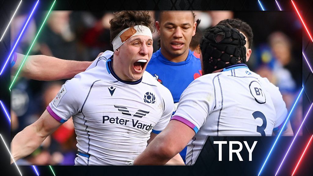 Six Nations: Scotland's Rory Darge reduces deficit against France at Murrayfield