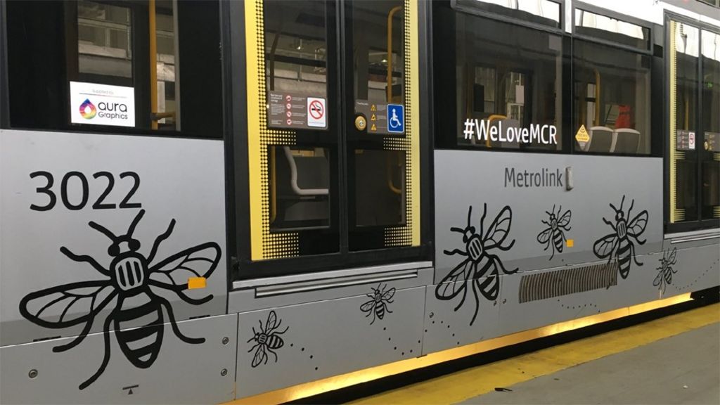 Bee tram tribute to Manchester spirit after Arena attack