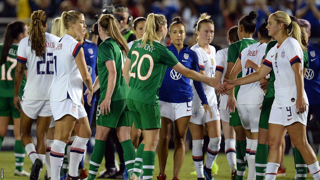 The Republic of Ireland played the USA in a friendly in California in the summer of 2019