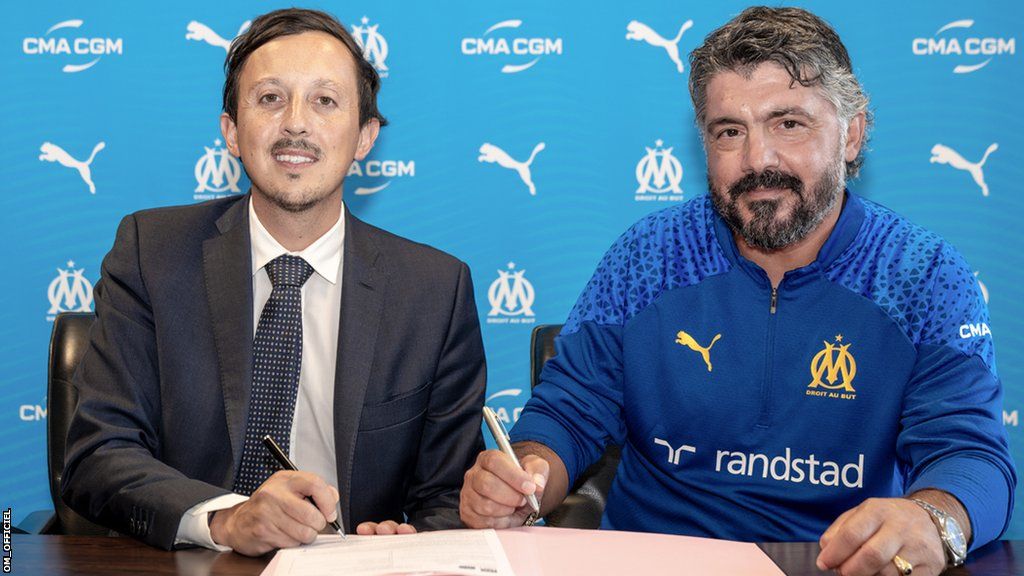 Gennaro Gattuso signs his contract as Marseille head coach
