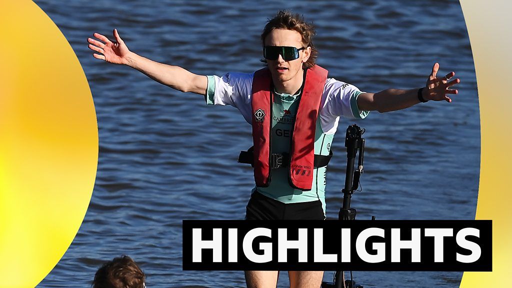 'That was a terrific row' - Cambridge win men's Boat Race