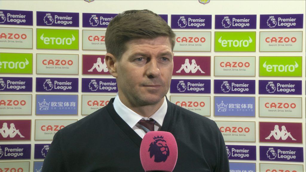 Aston Villa 2-2 Man Utd: Steven Gerrard praises Villa for 'fantastic' reaction in second half