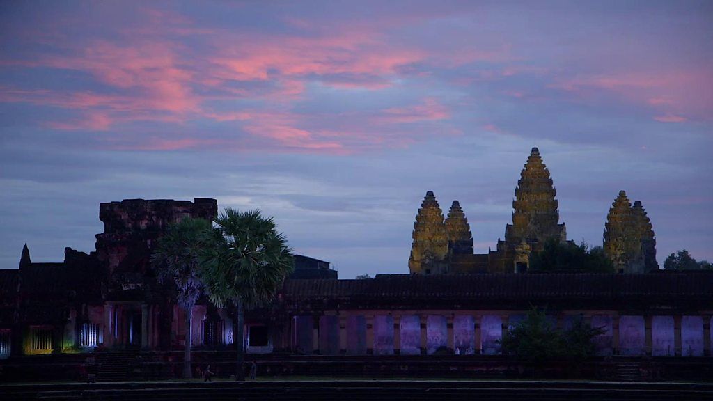 Angkor Wat, where Hun Sen's "blessing" ceremony was held.