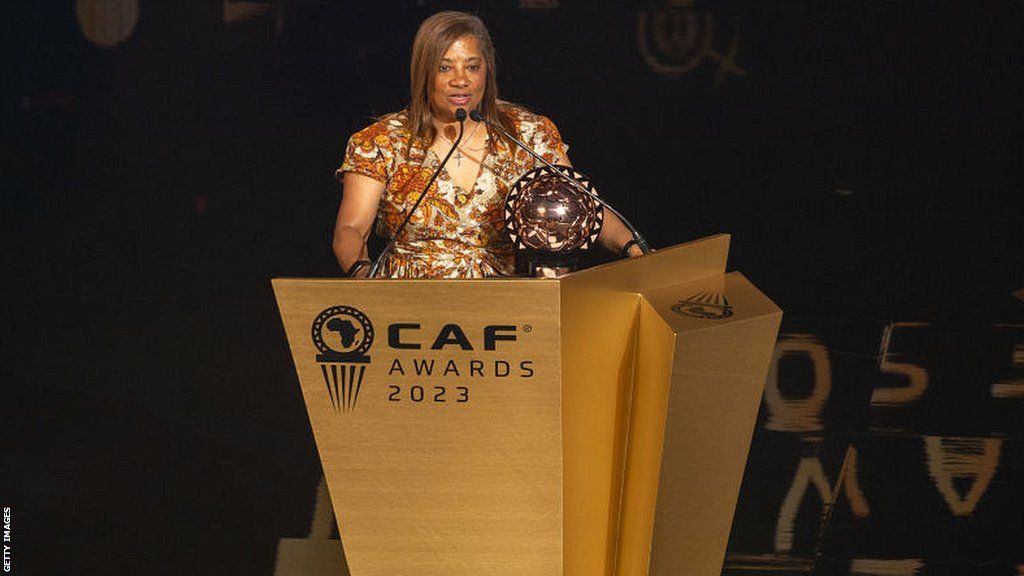 Desiree Ellis wins the 2023 Caf Women's Coach of the Year award in Morocco