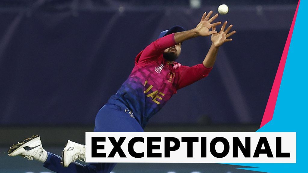 T20 World Cup: Basil Hameed takes amazing catch for UAE for Sri Lanka