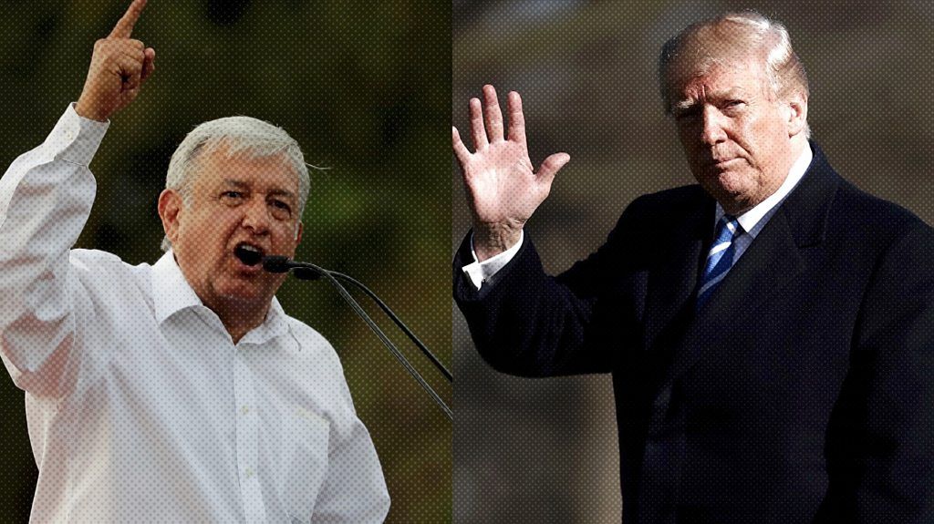 López Obrador and Donald Trump.