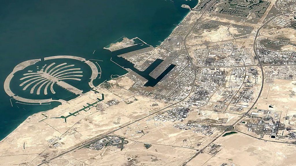 Dubai on Google Earth
